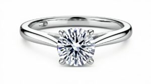 wjj .15ct 9k solitaire diamond ring